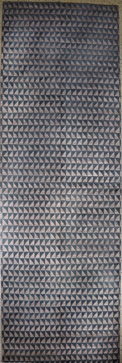Nepal fein"relief", Ende 20.Jhd, Wolle auf Baumwolle, ca. 460 x 145 cm, EHZ: 1-2. Auftragsarbeit.