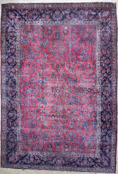 "Manchester"Keschan"antik, Persien, um 1900, Manchester-Korkwolle auf Baumwolle, ca. 360 x 250 cm, EHZ: 3-4