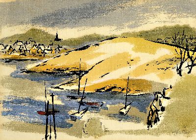 Leonard Pytlak, 1910 New Jersey-1998, 2 Serigraphien, "Gull's Haven" Ed. 55 und "The Cove" Ed. 65, 1960er-Jahre, unter Glas ...