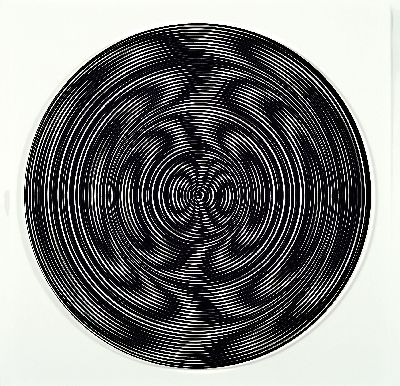 Marina Apollonio, geb. 1940 Triest, Op Art -Komposition, "omaggio a Wilding su disegnio 4S", 1968, Ed. 16/25, verso signiert und ...