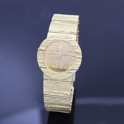 ARS - Atelier Reister Straubenhardt Armbanduhr in GG 750/000, Deutschland/Schweiz um 2010, Automatik, vergl. Boden aufgedr., Gold- Zifferbl. m. gold. ...