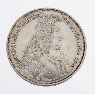 Silbermünze 5 Mark Markgraf von Baden 1955