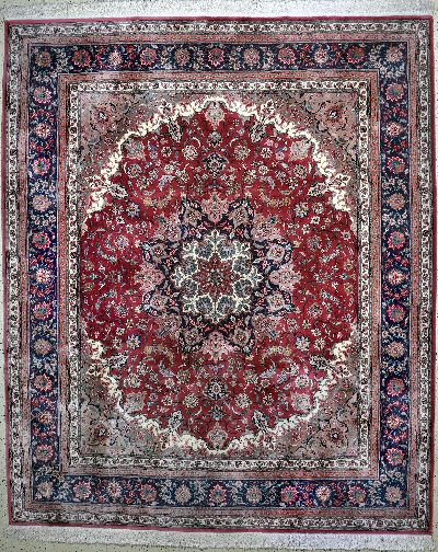 Esfahan fein, China, Ende 20.Jhd, Korkwolleauf Baumwolle, ca. 303 x 253 cm, gereinigt, EHZ: 2