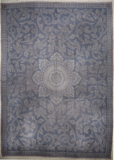 Antiker Alcaraz/Cuenca, Spanien, 19.Jhd, Wolle auf Wolle, ca. 376 x 270 cm, EHZ: 2-3