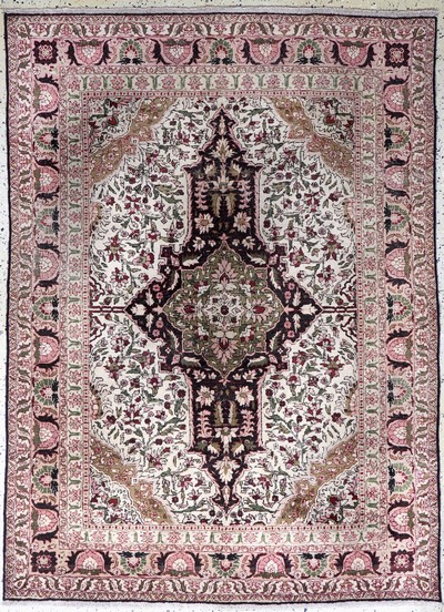 Antiker Amritsa, Indien, um 1900, Wolle aufBaumwolle, ca. 204 x 150 cm, gereinigt, EHZ: 2
