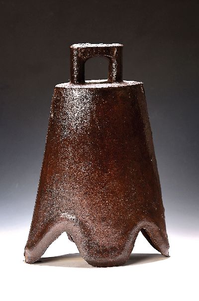 Große Glocke, Himalaya, 20.Jh., Eisenguß, ohne Klöppel, H. 40 cm
