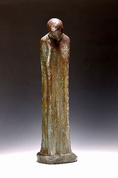 Joachim Berthold, 1917 Eisenach-1990 Rosenheim, Stehender Bronzeskulptur, signiert und num. 4/9, H. ca. 68cm