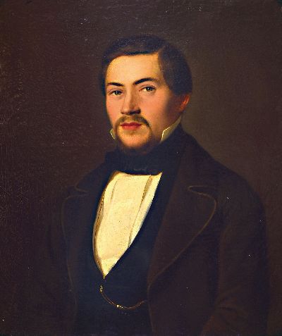 Peter Schwingen 1813 Godesberg/Muffendorf - 1863 Düsseldorf, Porträt einer Dame und eines Herren, Öl/Lwd, signiert P. Schwingen dat. 52, ca. 64 x ...