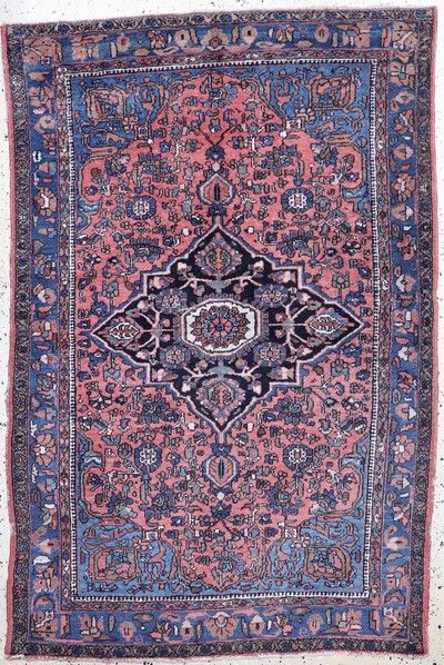Antiker Hamadan, Persien, um 1900, Wolle auf Baumwolle, ca. 205 x 140 cm, EHZ: 3