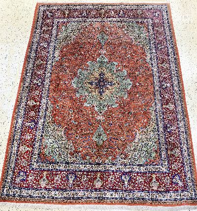 Täbriz(40 Raj), Persien, Mitte 20.Jhd, Wolle auf Baumwolle, ca. 420 x 305 cm, EHZ: 2,(kleine restaurierungen)