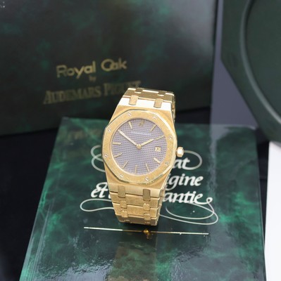 AUDEMARS PIGUET ikonische Herrenarmbanduhr Serie Royal Oak in GG 750/000 Referenz 56175BA mit original Etui und Papieren, Design von Gerald Genta, ...