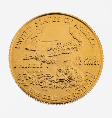 Goldmünze 10 Dollar, USA 1986, 1/4 Unze Feingold