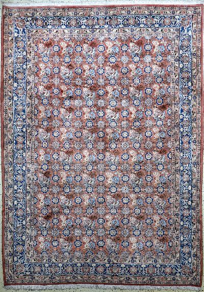 Weramin Kork fein, Persien, Ende 20.Jhd, Korkwolle auf Baumwolle, ca. 290 x 210 cm, EHZ: 1-2