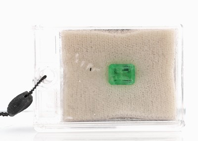 Loser kolumbianischer Smaragd, 3.39 ct, Treppenschliff