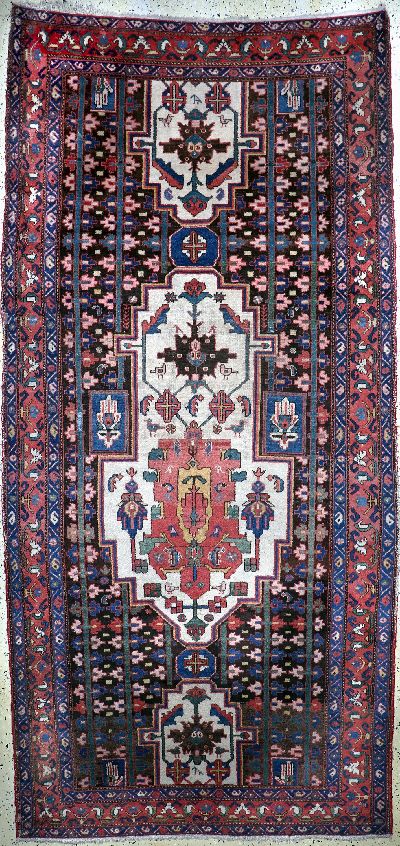 Antiker Bachtiar, Persien, um 1900, Wolle auf Baumwolle, ca. 320 x 150 cm, EHZ: 3