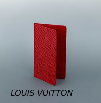 LOUIS VUITTON Brieftasche/Organizer, "Epi red long Wallet", rotes Epileder, links 6 Kartenfächer, rechts 3 große Einschubfächer, ca. 19 ...