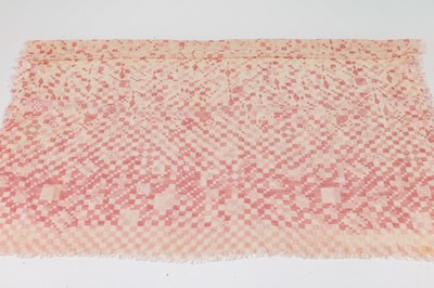 LOUIS VUITTON Monogram Denim Schal, in Rosa/Weiß, 70% Kaschmir, 30% Seide, ca. 185 x 125 cm, reinigungsbed., in LV Dustbag