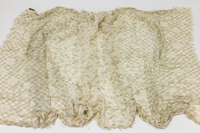 LOUIS VUITTON Monogram Denim Schal, in Grün/Weiß, 70% Kaschmir, 30% Seide, ca. 185 x 125 cm, reinigungsbed., in LV Dustbag