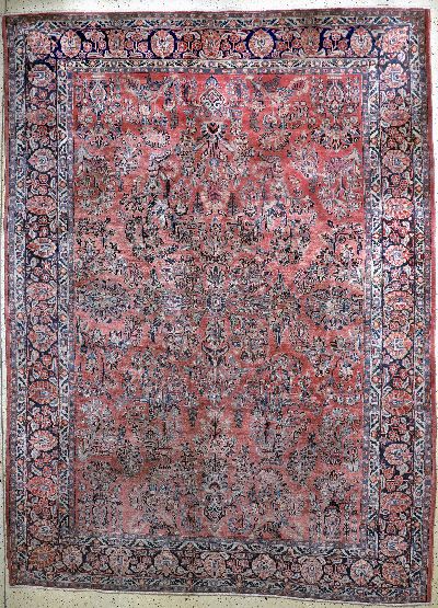 Us Re-Import Sarogh antik, Persien, um 1900, Wolle auf Baumwolle, ca. 360 x 266 cm, EHZ: 2-3