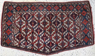 Yomud"Asmalyk"antik, Turkmenistan, 19.Jhd, Wolle auf Wolle, ca. 136 x 80 cm, EHZ: 2