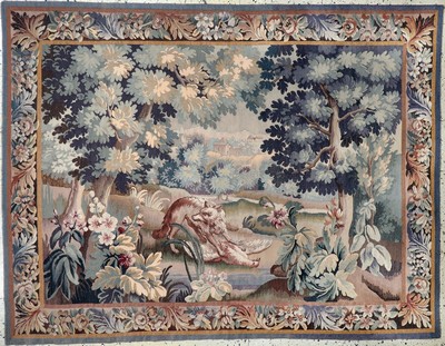 Flandern"Tappiserie", Anfang 20.Jhd, Wolle auf Baumwolle, ca. 215 x 166 cm, EHZ: 2