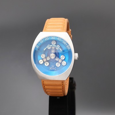 XERIC Scrambler auf 500 Stück limitierte Herrenarmbanduhr Referenz SCR-1177-12L, USA um 2020, Automatik beids. vergl. Geh. inkl. orig. Lederband m. ...
