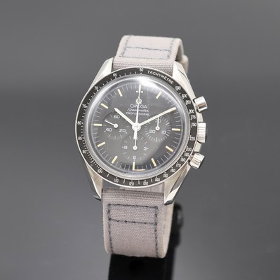 OMEGA Speedmaster Professional Armbandchronograph Referenz 145.0022/345.0022, Schweiz um 1995, Handaufzug, Edelstahlgeh., schwarze ...