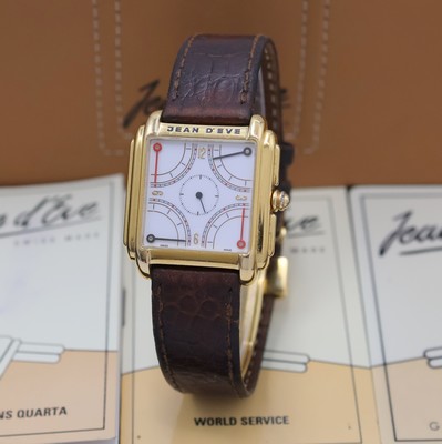 JEAN D'EVE Collection Quarta Armbanduhr Referenz 09.24.63, Schweiz verk. lt. beil. Pap. 10/1998, quarz, verg. Geh., Stahlboden 4-fach verschr., ...