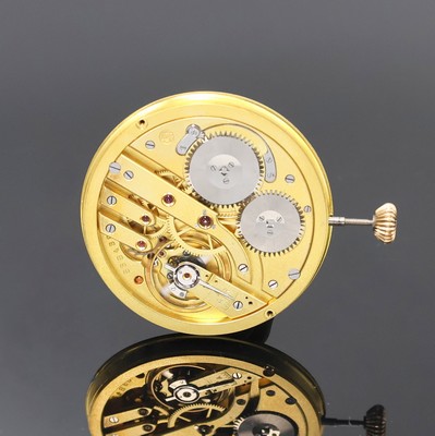 IWC Taschenuhrwerk Kaliber 73, Schweiz um 1925, verg., gebl. Breg.-Spir., Komp.-Unr., Feinreg., champ.-farb. Zifferbl. m. arab. Breg.-Zahlen u. gebl. ...