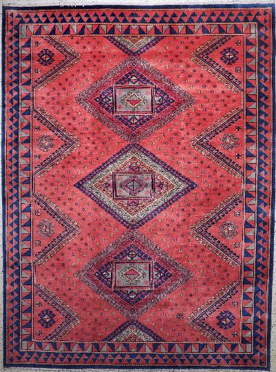 Klardascht, Indien, Mitte 20.Jhd, Wolle aufBaumwolle, ca. 330 x 245 cm, EHZ: 2
