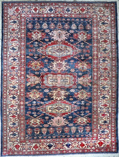 Kazak neugeknüpft, Pakistan, Ende 20.Jhd, Wolle auf Wolle, ca. 285 x 220 cm, EHZ: 2