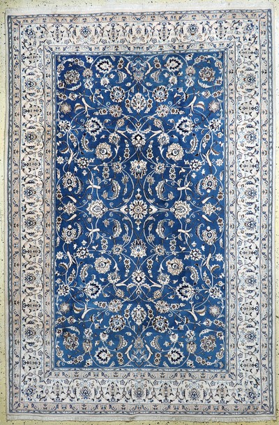 Nain fein(9 La), Persien, Ende 20.Jhd, Korkwolle mit Seide, ca. 300 x 200 cm, ca. 500.000 Kn/qm, EHZ: 2