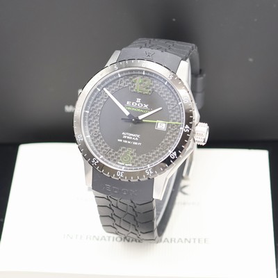 EDOX Chronorally 1 Herrenarmbanduhr Referenz 80094, Schweiz verk. lt. beil. Pap. 10/2013, Automatik, beids. vergl. Stahlgeh., Boden verschr., ...