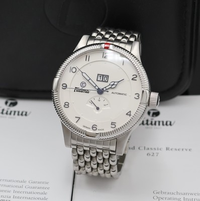 TUTIMA Grand Classic Herrenarmbanduhr Referenz 627-02, Deutschland verk. lt. beil. Pap. 12/2011, Automatik, beids. vergl. Geh. in Edelstahl inkl. ...