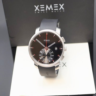 XEMEX Armbandchronograph Referenz 8700, Schweiz verk. lt. beil. Garantie 01/2009, Automatik, Design Külling, beids. vergl. Geh. inkl. orig. ...