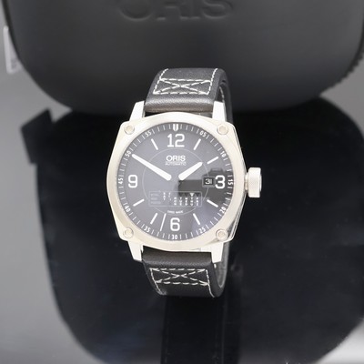 ORIS BC4 Herrenarmbanduhr Referenz 7617, Schweiz verk. lt. beil. Garantiekarte 04/2011, Automatik, beids. vergl. Edelstahlgeh. inkl. orig. Lederband ...