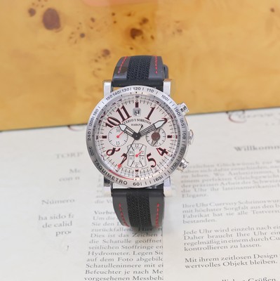 CUERVO Y SOBRINOS Torpedo Habana auf 200 Stück limitierter Armbandchronograph "Tour Espana 2009" Referenz 3025, Schweiz verk. lt. beil. ...