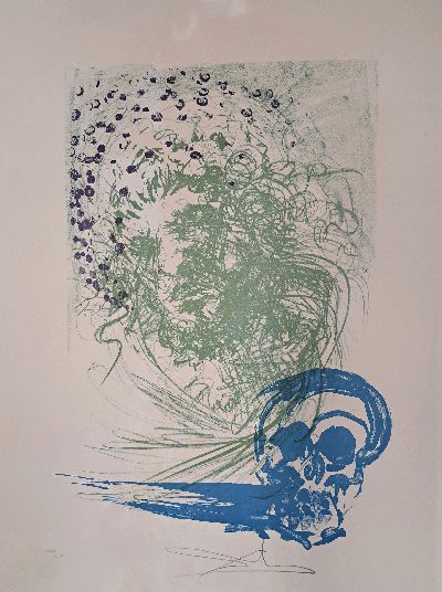 Salvador Dali, 1904-1989, "Alter", aus der Serie der Lebensalter "Edades de la vida", Zinkfarblithografie auf Arches, rechts ...