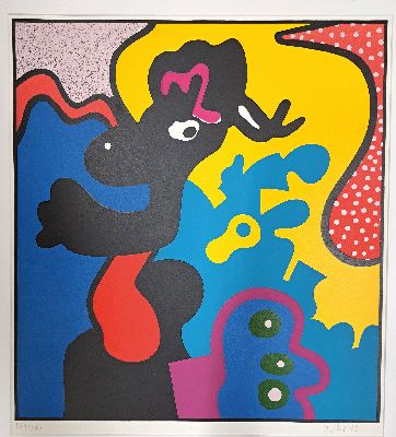 Otmar Alt, geb. 1940, Farbsiebdruck, sign., num. 157/200, PP, ca. 80x68 cm, PP mit Flecken