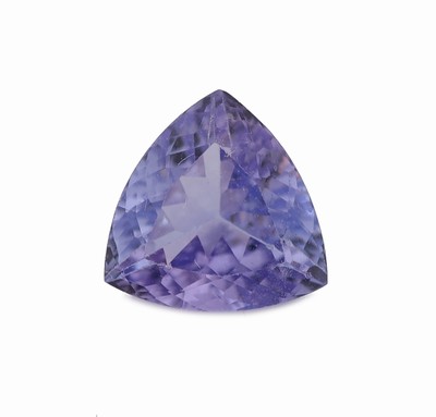 Loser Tansanit, ca. 1.24 ct, facett. Triangel