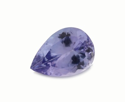 Loser Tansanit, ca. 1.69 ct, facett. Tropfen