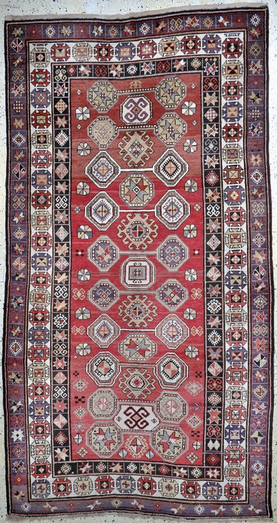 Karabagh antik, Kaukasus, um 1900, Wolle auf Wolle, ca. 300 x 157 cm, EHZ: 2