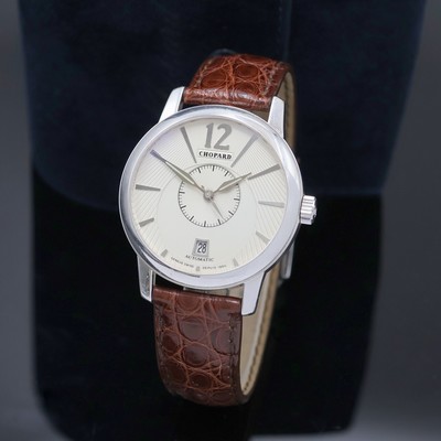 CHOPARD Armbanduhr L.U.C. Classic Twin in WG 750/000 Referenz 161880-1001, Automatik, Schweiz um 2010, beids. vergl., Boden 6-fach verschr., orig. ...