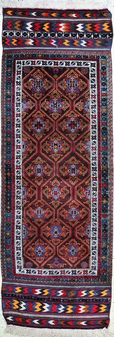 Belutsch, Persien, Mitte 20.Jhd., Wolle aufWolle, ca. 290 x 103 cm, EHZ: 2