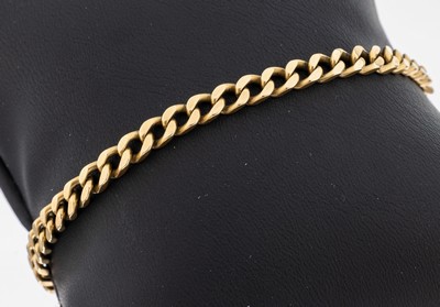14 kt Gold Armband, GG 585/000, L. ca. 25 cm, Karabinerschließe sollte nachgearbeitet werden, ca. 14.0 g