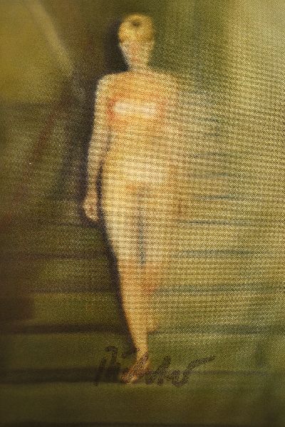 Gerhard Richter, geb. 1932, "Ema-Akt auf einer Treppe", 1966, sign., ca.15x10,5 cm