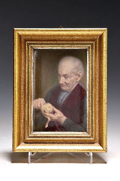Porzellanmalerei, Max Eichhorn (Porzellanmaler 1879-1961), für Carl Magnus Hutschenreuther Nachfolger, Hohenberg, um 1890, Porzellanplatte, ...
