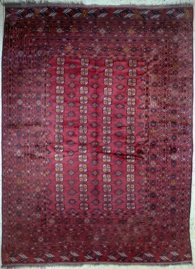 Dolatabad, Afghanistan, Mitte 20.Jhd, Wolleauf Wolle, ca. 370 x 275 cm, EHZ: 2-3