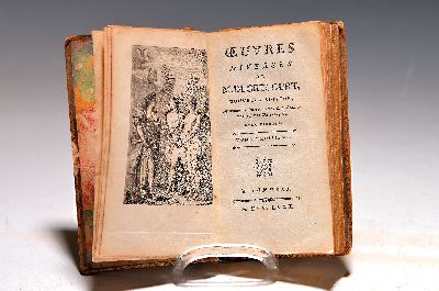 Jean-Baptiste de Grecourt (1683-1743): Oeuvres Diverses, London, 1780, 3. Band, 16°, 332 S., frz., OLdr. lädiert, Dreikantgoldschnitt