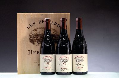 6 Flaschen 2009 Delas Freres Hermitage Les Bessards, Rhone, Frankreich, je 75 cl, 14 % Vol., Füllstand: high fill, hervorragende ...